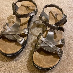 Clarks cushion sandals size 12M